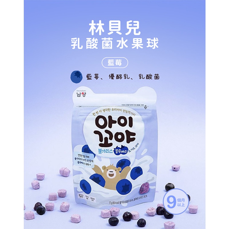 南陽林貝兒 乳酸菌水果球-藍莓  17g/包