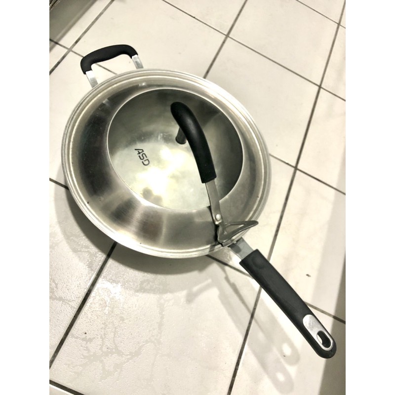 ASD愛仕達炒鍋、32公分炒鍋、不沾鍋
