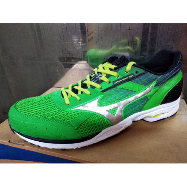 Mizuno J1GA157603 綠色 SPACER DYNA 2 路跑鞋 輕量慢跑鞋 WAVE 馬拉松鞋