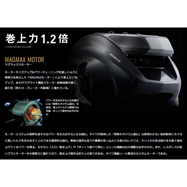 蝦幣十倍送 Daiwa 21年seaborg 300j 300jl 電動捲線器全新款右手 左手 蝦皮購物