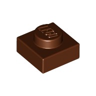 LEGO 樂高 3024 棕色 顆粒薄板 Plate 1x1 4221744