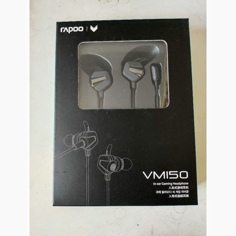 Rapoo VM150 入耳式電競耳機-黑