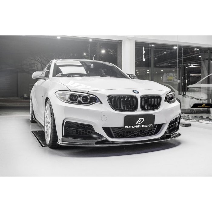 【政銓企業】BMW F22 M-TECH 3D 款 高品質 CARBON 碳纖維 卡夢 前下巴 現貨 免費安裝