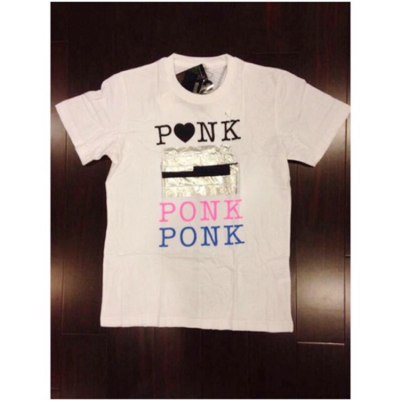 「商品名稱」：真品絕版日本Uniqlo 「PONK」男款白色造型師設計聯名T恤