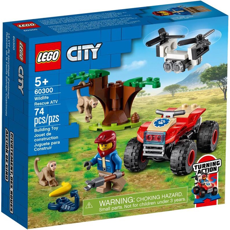 【玩具偵探】(現貨) 樂高 LEGO 60300 CITY系列 野生動物救援沙灘車