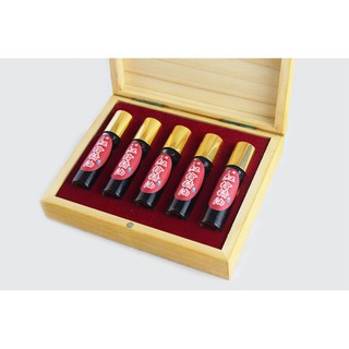 阿里山小姑娘】【珍藏台灣國寶】【珍藏台灣紅檜精油10ml *5入精緻木盒組】