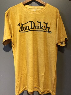 美國潮流品牌 Von Dutch MENS TEE SSK138 - MUSTARD OIL WASH (芥末黃)