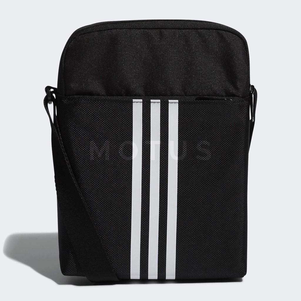 Motus | adidas 三條線 側背包 黑 FM6881