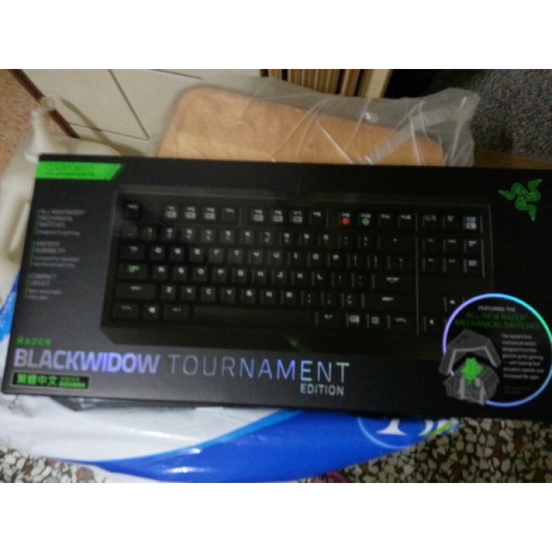 Razer 黑寡婦 競技 潛行版 綠軸 中文 鍵盤