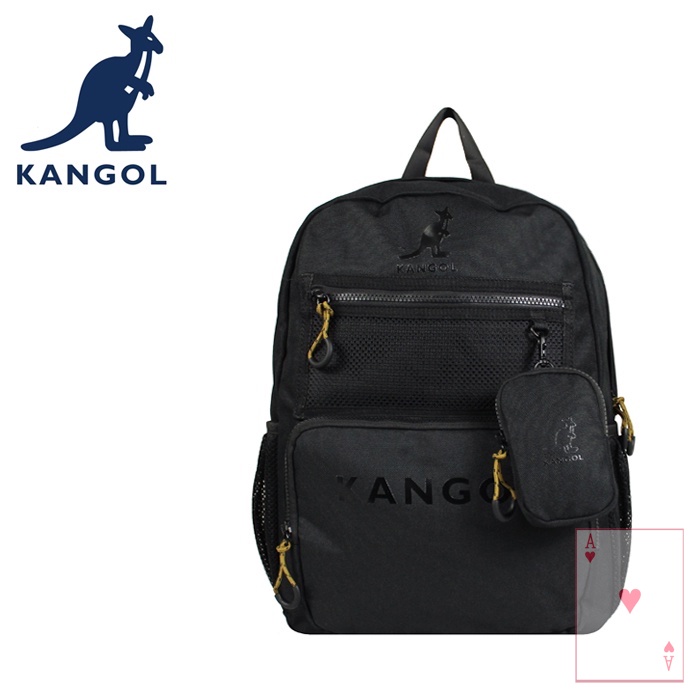 【紅心包包館】KANGOL 英國袋鼠 後背包 61551740 黑色 卡其