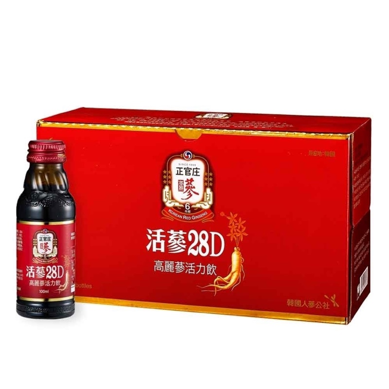 正官庄活蔘28D滋補液100ml*10瓶/盒
