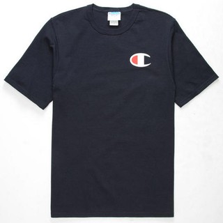 現貨 XL 潮T CHAMPION 深藍色 大LOGO短T 素面T 短袖T恤 超酷個性短T 大尺碼 正品