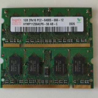 Hynix 海力士 1G筆記型電腦記憶體 PC2-6400S DDR2 800Mhz