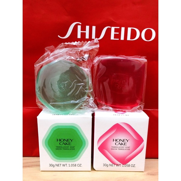 資生堂 👏翠綠/潤紅 蜂蜜香皂 （單入裝 ）30g