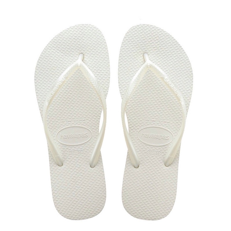 Havaianas Slim 哈瓦仕 女生 珍珠白 舒適 運動 涼拖鞋 4000030-0001W