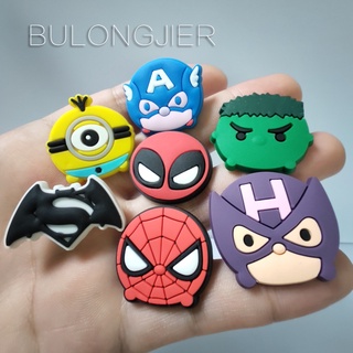 MARVEL Crocs Jibbitz Pins 彩色漫威英雄 DIY 鞋魅力按鈕