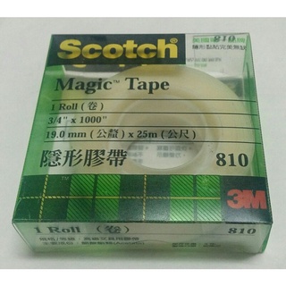 🌞清倉 現貨3M™ Scotch®隱形膠帶810 3/4"x1000" 19.0mmx25m 3M Magic Tape