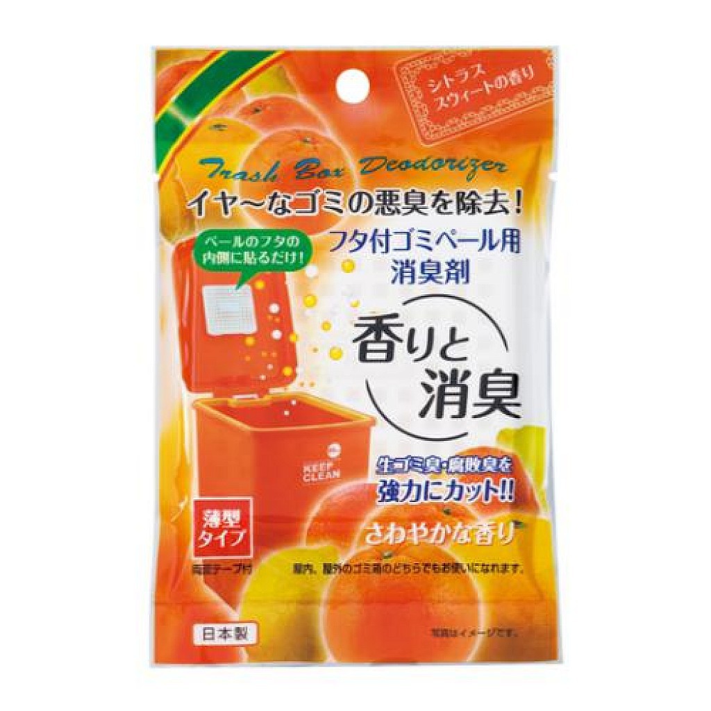 日本 不動化學 垃圾桶除臭貼片 (橘子香/薰衣草) 日本製-新版