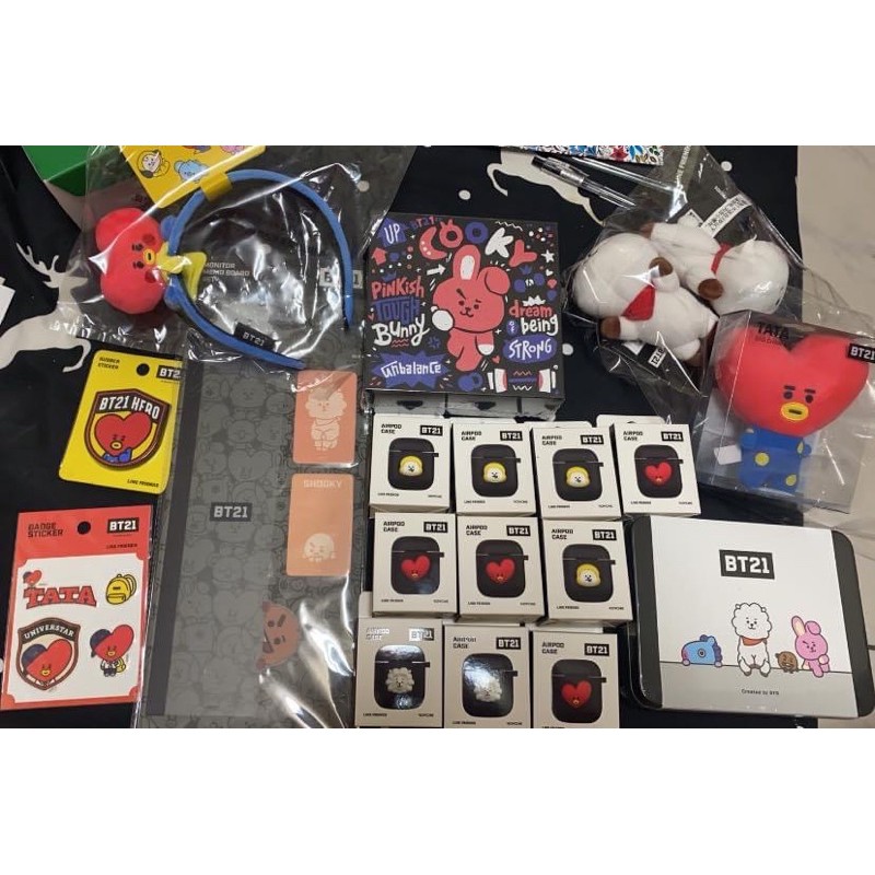 BT21 吊飾 airpods 行動電源 暖手寶 RJ 鋼筆 lamy BTS 髮飾 髮箍