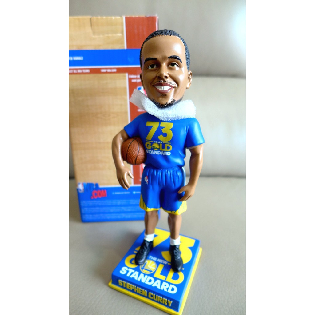 正品 nba 勇士 stephen curry 咖哩 bobblehead 73勝 GOLD 紀念 搖頭公仔