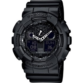 【金台鐘錶】CASIO 卡西歐 G-SHOCK  黑 防水200米 GA-100-1A1 卡西歐手錶  casio手錶