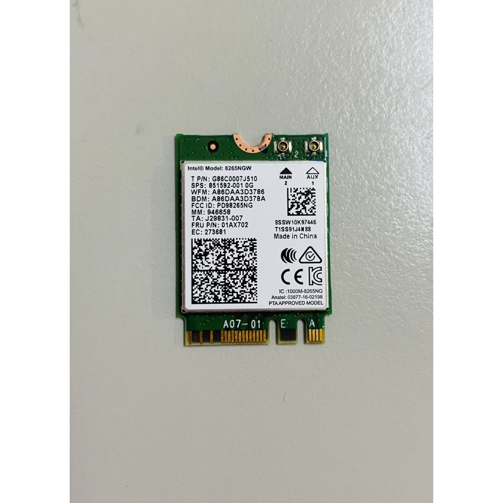 （現貨）Intel Dual Band Wireless-AC 8265 NGW M.2 無線網路卡
