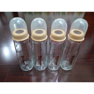 (已售出)優生奶瓶 標準奶瓶 玻璃奶瓶 買4送2 US BABY GLASS 240ml hello kitty