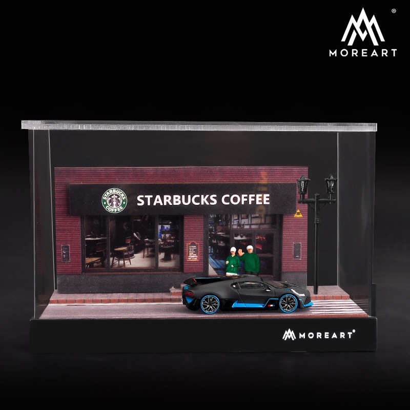 【EHC Model】MoreArt出品 1/64車模 星巴（STAR COFFEE） 場景模型 收藏擺設 玩家禮物