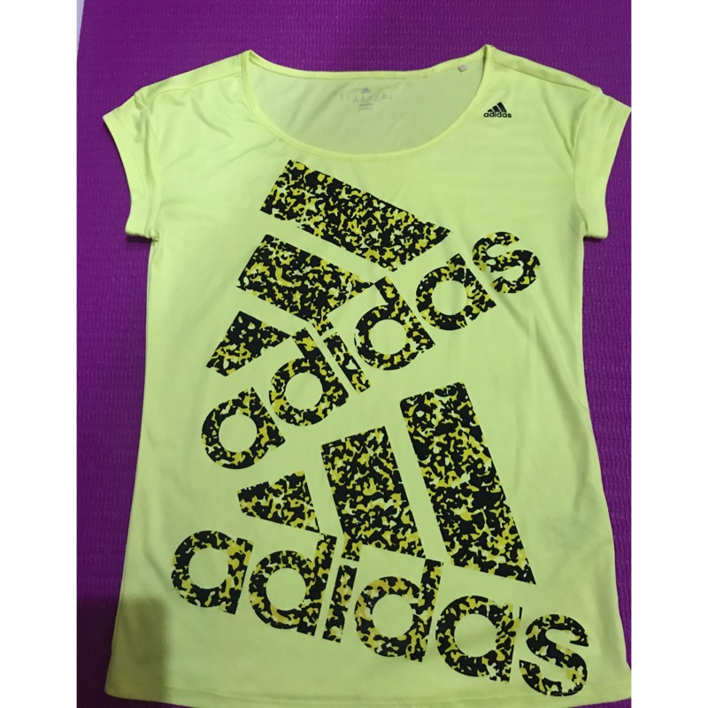 Adidas 螢光黃運動上衣