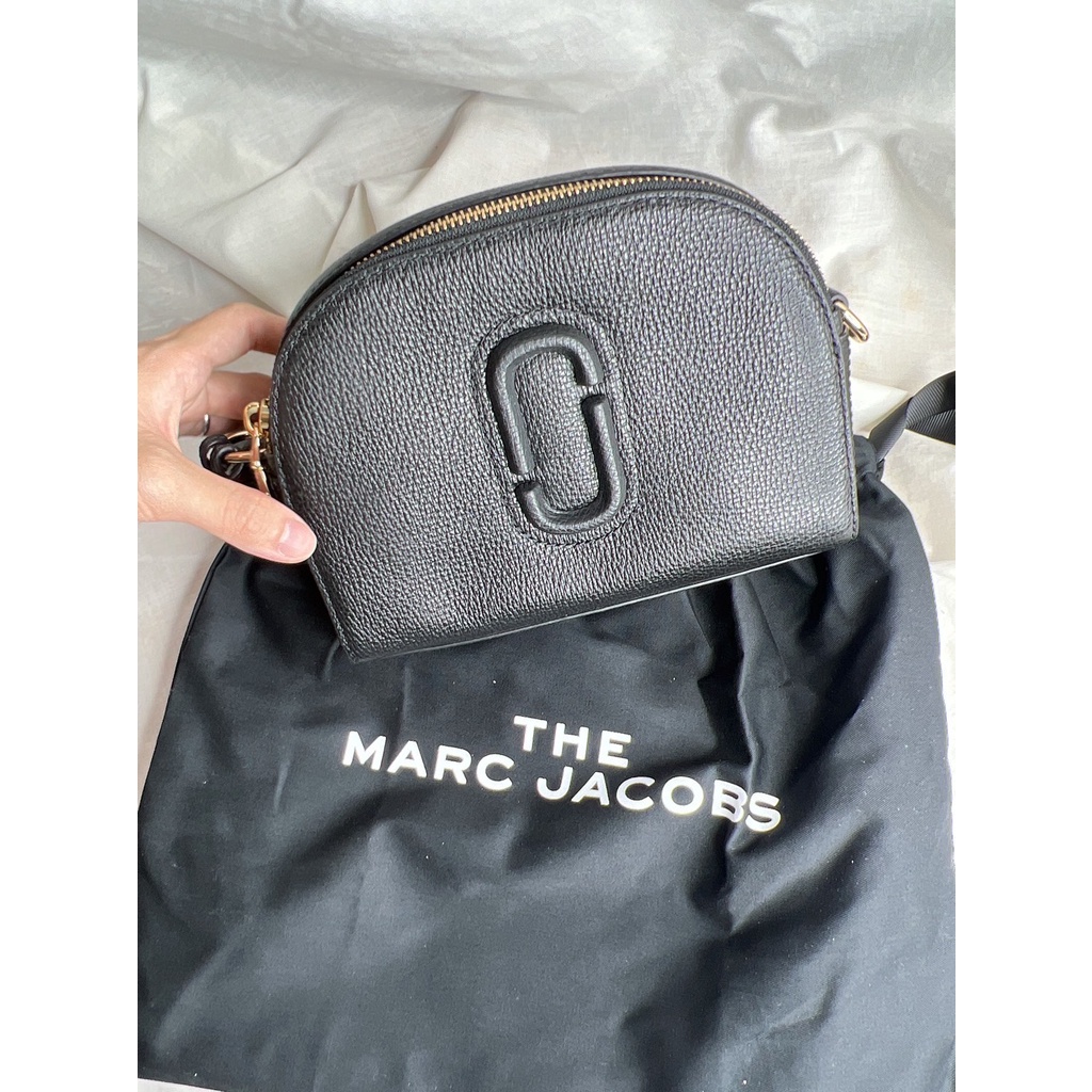 【只用過兩次】Marc Jacobs the shutter MJ包 相機包 半月包 黑金配色