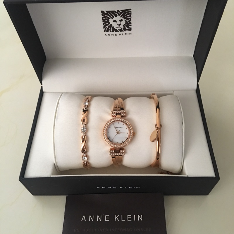 Anne Klein 手錶手環三件組