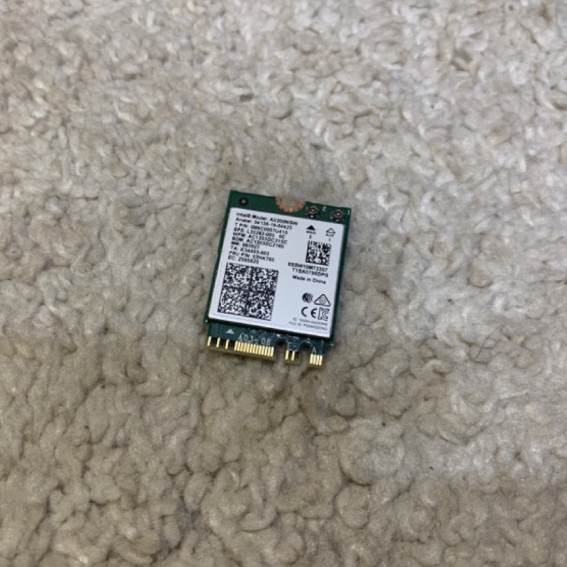 [二手良品] Intel AX200 WiFi 6高速無線網卡