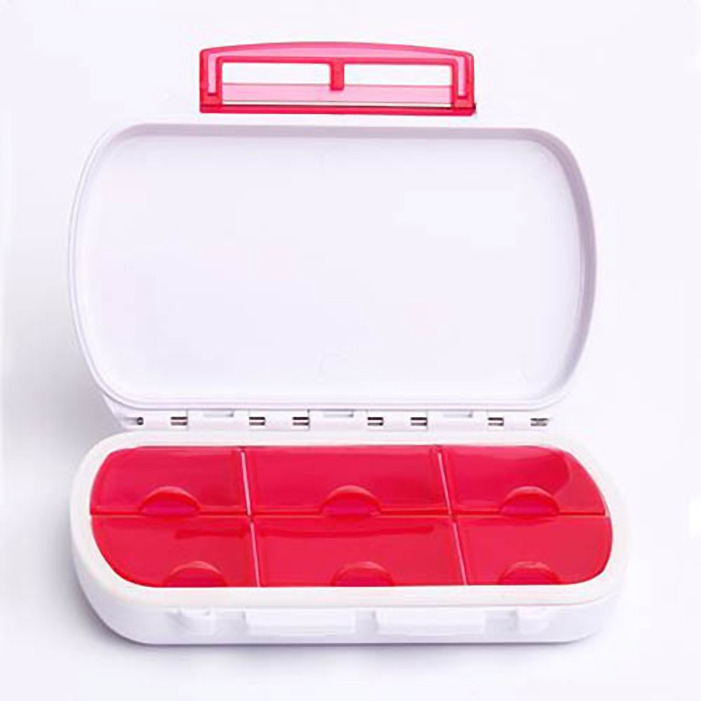 【COMET】攜帶型防潮防水6格密封圈藥盒/收納盒(CC-SB01)