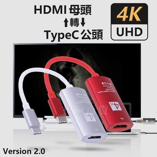 [現貨][臺灣出貨]TypeC HDMI 轉接頭 轉接器 手機轉接頭 高畫質轉換 4K UHD 30Hz 適用筆電 投影機
