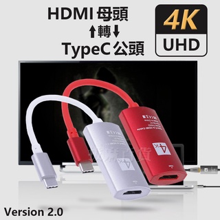 [現貨][台灣出貨]TypeC HDMI 轉接頭 轉接器 手機轉接頭 高清轉換 4K UHD 30Hz 適用筆電 投影機