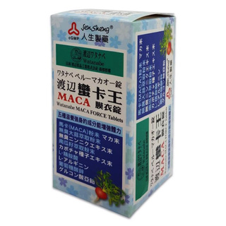 人生製藥 渡邊南美洲蠻卡王MACA膜衣錠80粒/盒 瑪卡2026/01公司貨