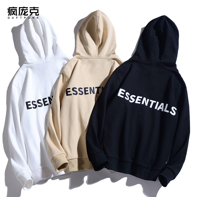 阿昀的賣場FEAR OF GOD FOG ESSENTIALS2020加絨連帽衛衣男情侶同款外套女潮