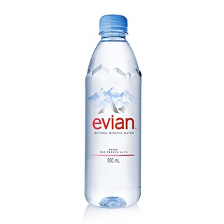 Evian依雲 礦泉水 [箱購]500ml x 24【家樂福】