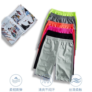 夏季2020新款運動短褲女跑步健身瑜伽高腰冰絲速乾健美五分褲外穿