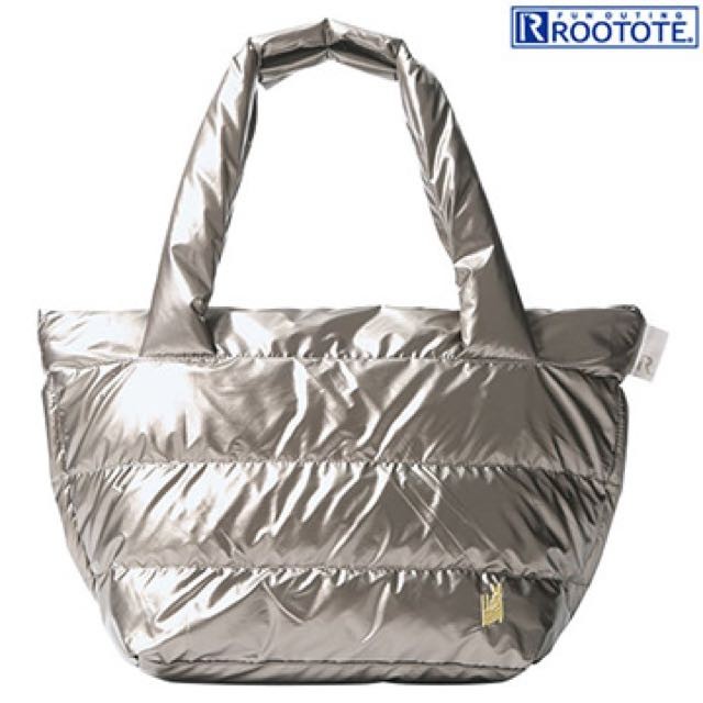 全新正品，日本帶回ROOTOTE 金屬灰空氣感托特包，超輕量質感佳。