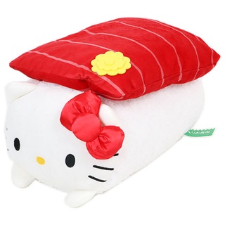 (特價)全新日本專櫃Sanrio三麗鷗超可愛療癒Hello Kitty圓滾滾趣味趴趴握壽司造型觸感舒適靠墊/抱枕