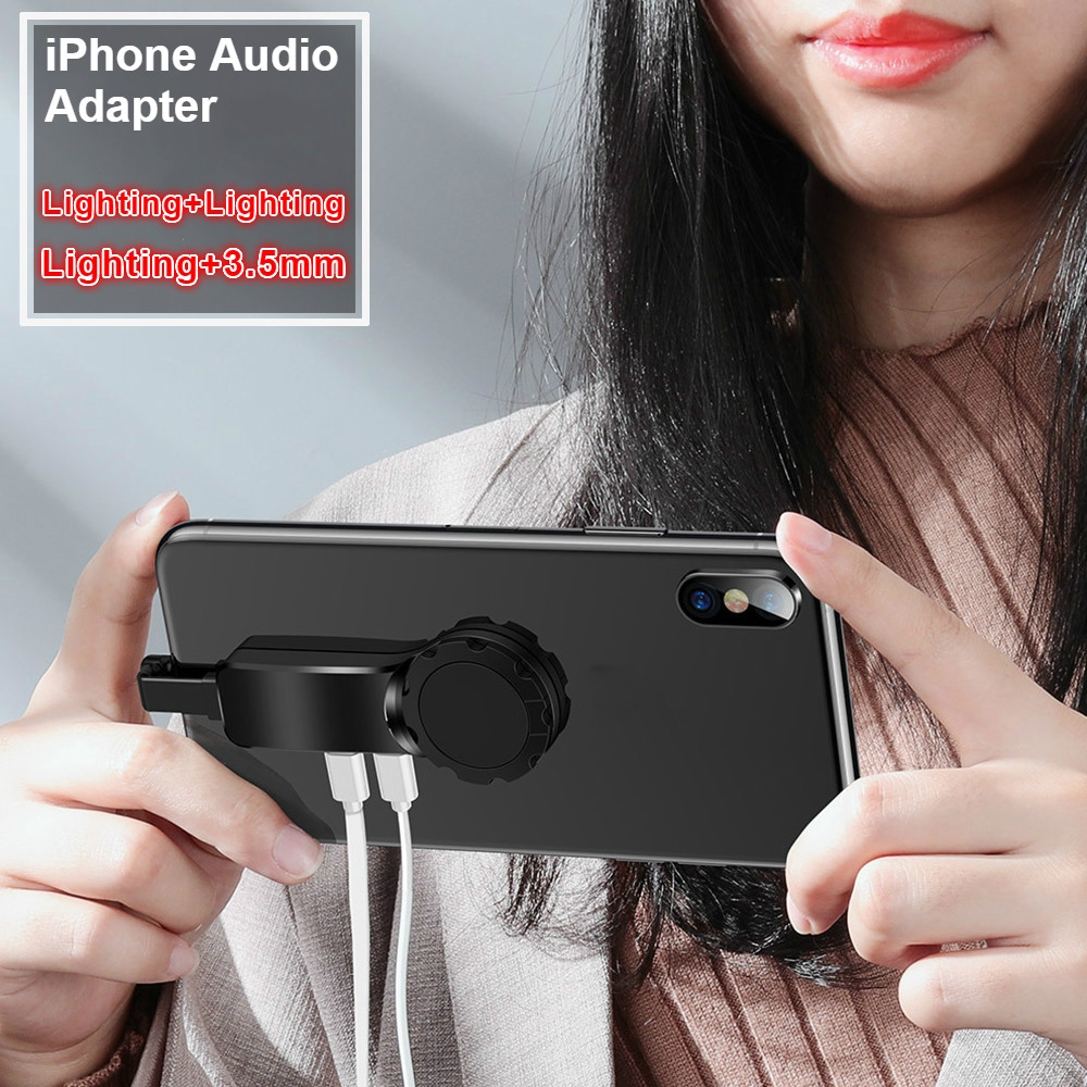 Ios音頻和充電適配器iphone快速智能充電適配器的電話固定環 蝦皮購物