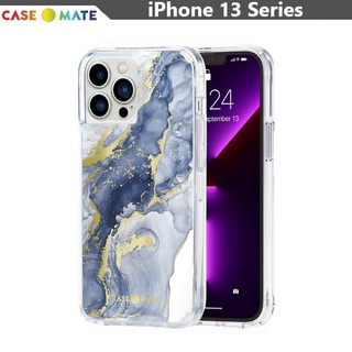 美國Case-Mate iPhone 13 12 Pro Max Print 深藍大理石個性手機防摔保護殼