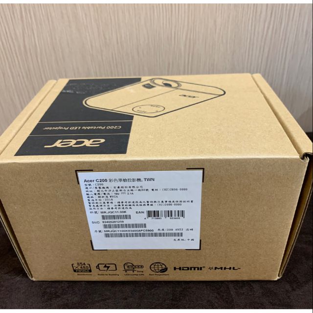 Acer 宏碁 LED 微型投影機 C200