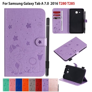 SAMSUNG Sm-t285 手機殼適用於三星 Galaxy Tab A a6 7.0 2016 手機殼 T280 T