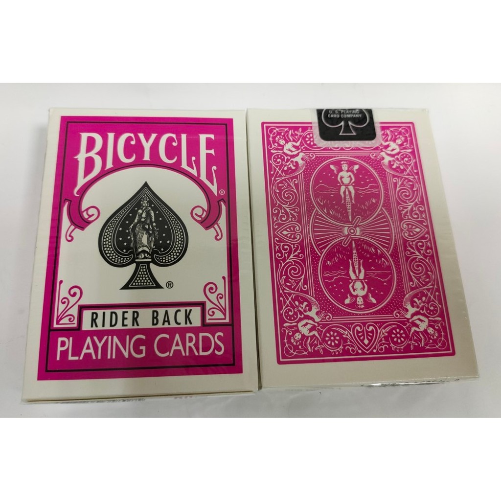 【USPCC 撲克】撲克牌 BICYCLE 808 晚櫻紅背紋 牌盒壓痕-S103131