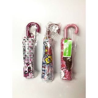 【阿巢的窩】 日本 LINE / HELLO KITTY / 美樂蒂 輕量耐風骨防風雨傘/折傘 (單售)