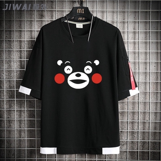 Kumamon 熊本熊吉祥物短袖t恤衫男女動漫周邊熊本熊飄帶半袖純棉 新品下殺 蝦皮購物