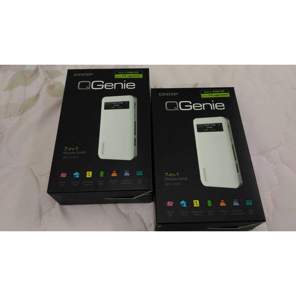 全新qnap威聯通qg 103n Nas 無線分享器內建32gbssd 行動電源usb3 0 蝦皮購物
