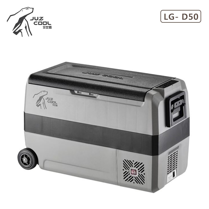 【大山野營-露營趣】公司貨保固 贈保護套 艾比酷 LG-D50 車用雙槽冰箱 50L 行動冰箱 LG壓縮機 雙溫控